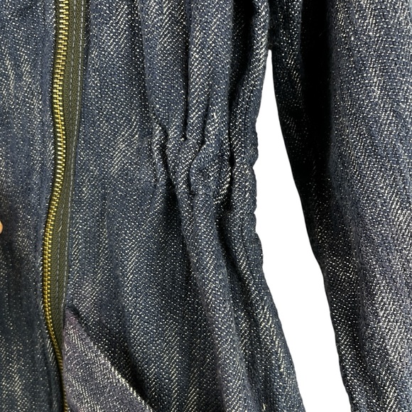 Cabi Adventure Anorak Hooded Cotton Jacket Style 5100 Indigo Blue Sz S - Picture 9 of 14